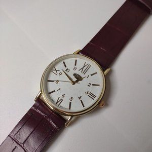 Gold Tone With Brown Band Cambridge Watch